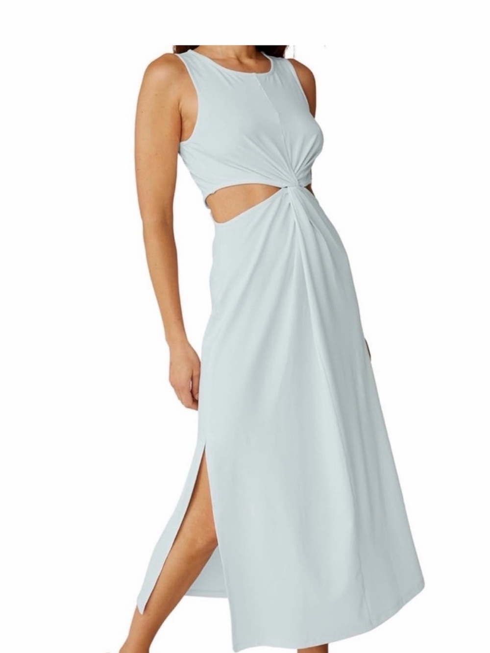 Beyond Yoga Around the World Dress- Light Blue Medium